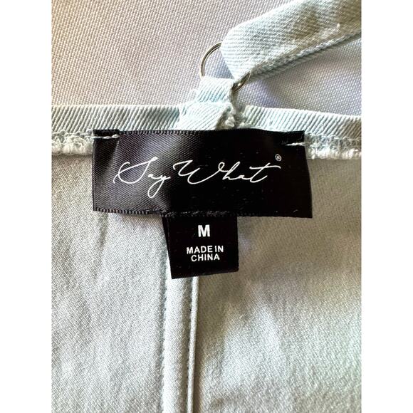 Women’s Light Wash Denim Bustier Top – Size Medium - Picture 6 of 8